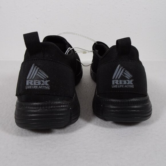 RBX Howie Slip On Sneaker Men's Size 9W Black Training Shoes Athletic Active NEW - Picture 6 of 13